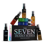 Beardo Seven Deadly Scents Perfume Set for Men | Premium Fragrance Discovery Set | 7 x 8ml Long Lasting Perfumes | Luxury Perfume Sampler | Travel Friendly Gift Pack | Husband, Boyfriend, Brother & Men | Wedding, Birthday & Festival Gift