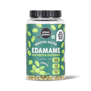 Urban Platter Roasted Salted Edamame, 400g (46% Protein, 14% Fiber, Lightly Salted Young Green Soybeans, Highest Plant Protein Supersnack)