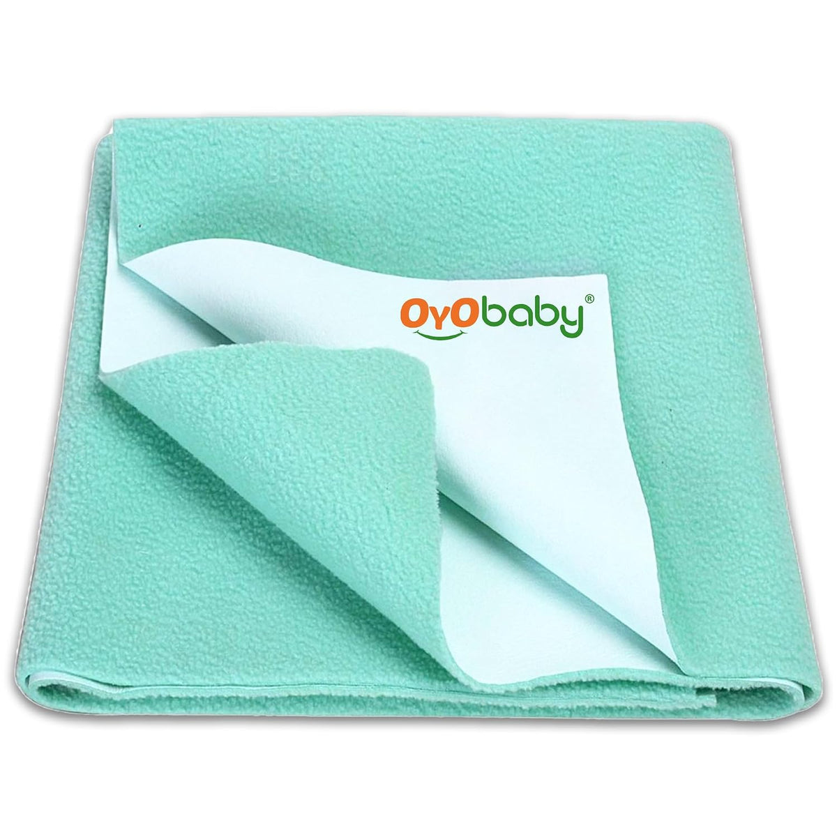 OYO BABY Quick Dry Dry Sheet Single Bed Size 72×36 Inch | Waterproof Mattress Protector for Babies and Adults | Soft, Breathable, Reusable, Anti-Pilling Fabric, Ultra Absorbent - Sea Green