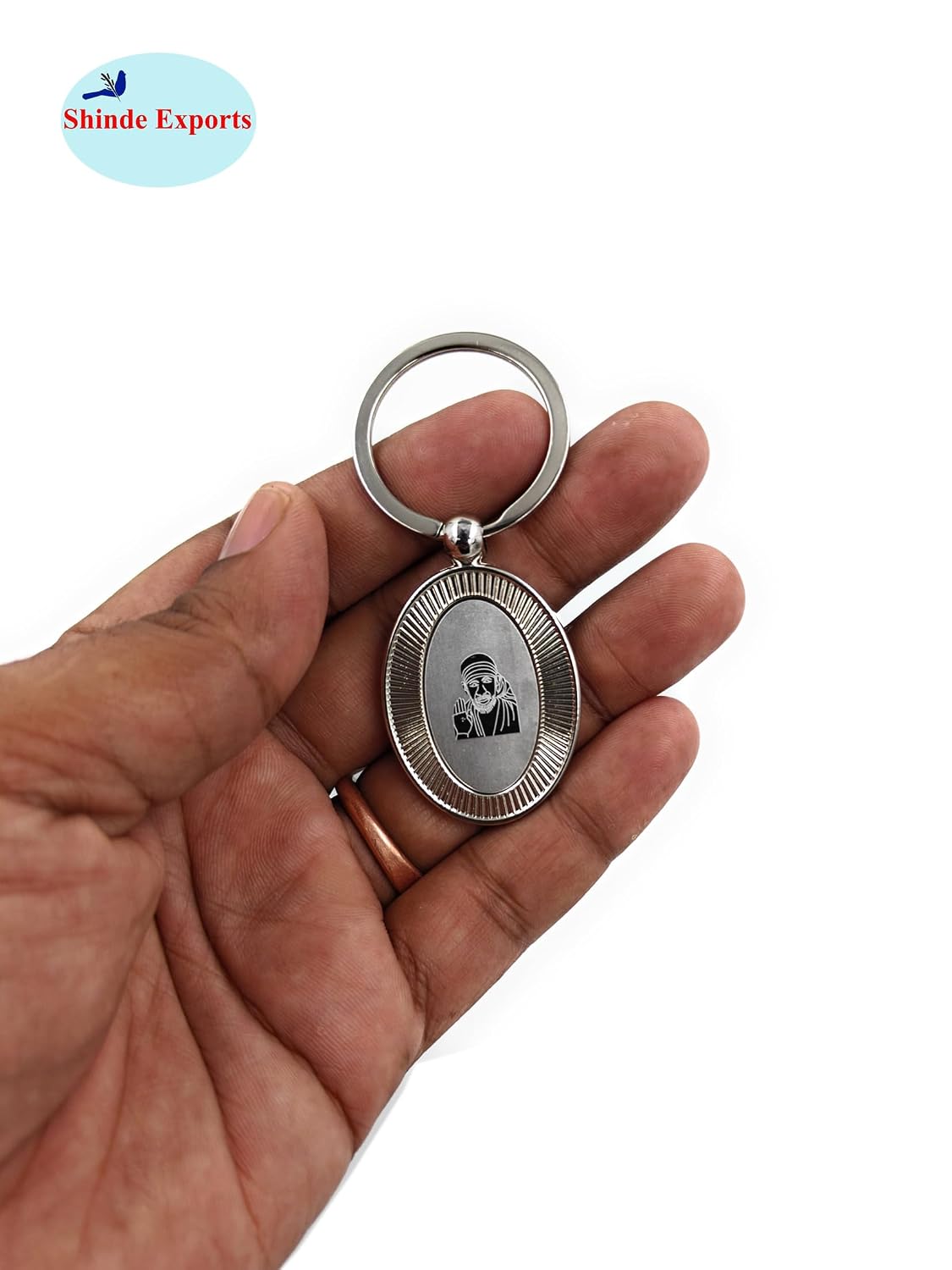 SHINDE EXPORTS shirdi saibaba keychain/key chain for bike, car