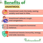 IndianJadiBooti Pure Anantmool Root (Indian Sarsaparilla) | Traditional Ayurvedic Botanical for Systemic Cooling, Skin Vitality & Pitta-Grounding Wellness, 250 Grams Pack