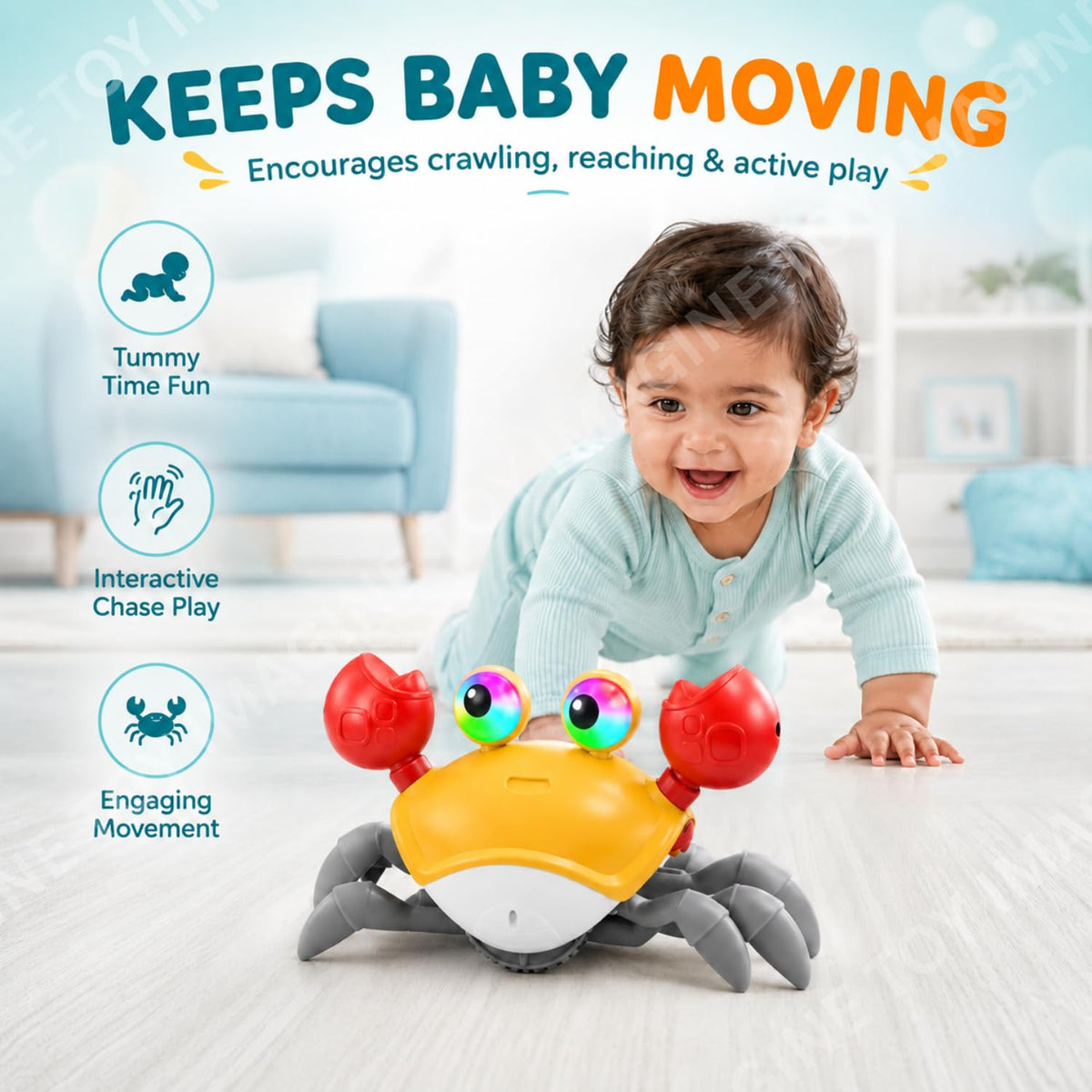 Toy Imagine Crawling Crab Baby Toy
