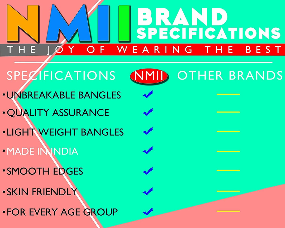 NMII Pearls Studded Metal Bangles Set For Women and Girls