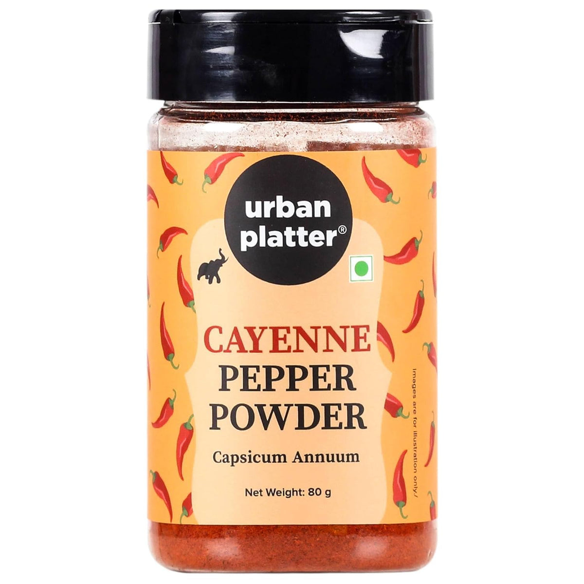 Urban Platter Cayenne Pepper Powder, 80g (Bold, Fiery Heat | Essential Culinary Spice | Known to Support Heart Health & Metabolism)
