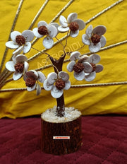 Astrodidi Gomti Chakra Stone & Rudraksha Beads Tree | Multicolour Spiritual Home Decor Gomati Stones Showpiece | Traditionally Associated with Prosperity and Good Fortune | Decorative Gift Item