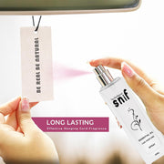The Old Natural Spray Car Perfumes with Essential Oils Fragrance in Glass bottle with 2 Hanging Tags | Car Air Fresheners 50ml (Passion)