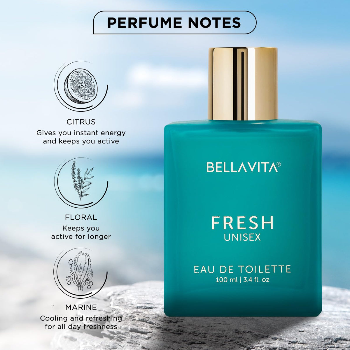 Bella Vita Luxury | Long Lasting 2x100ml Perfume for Man and Woman | CEO Man EDP & Fresh Unisex EDT | Woody, Fresh Premium Fragrance for Unisex