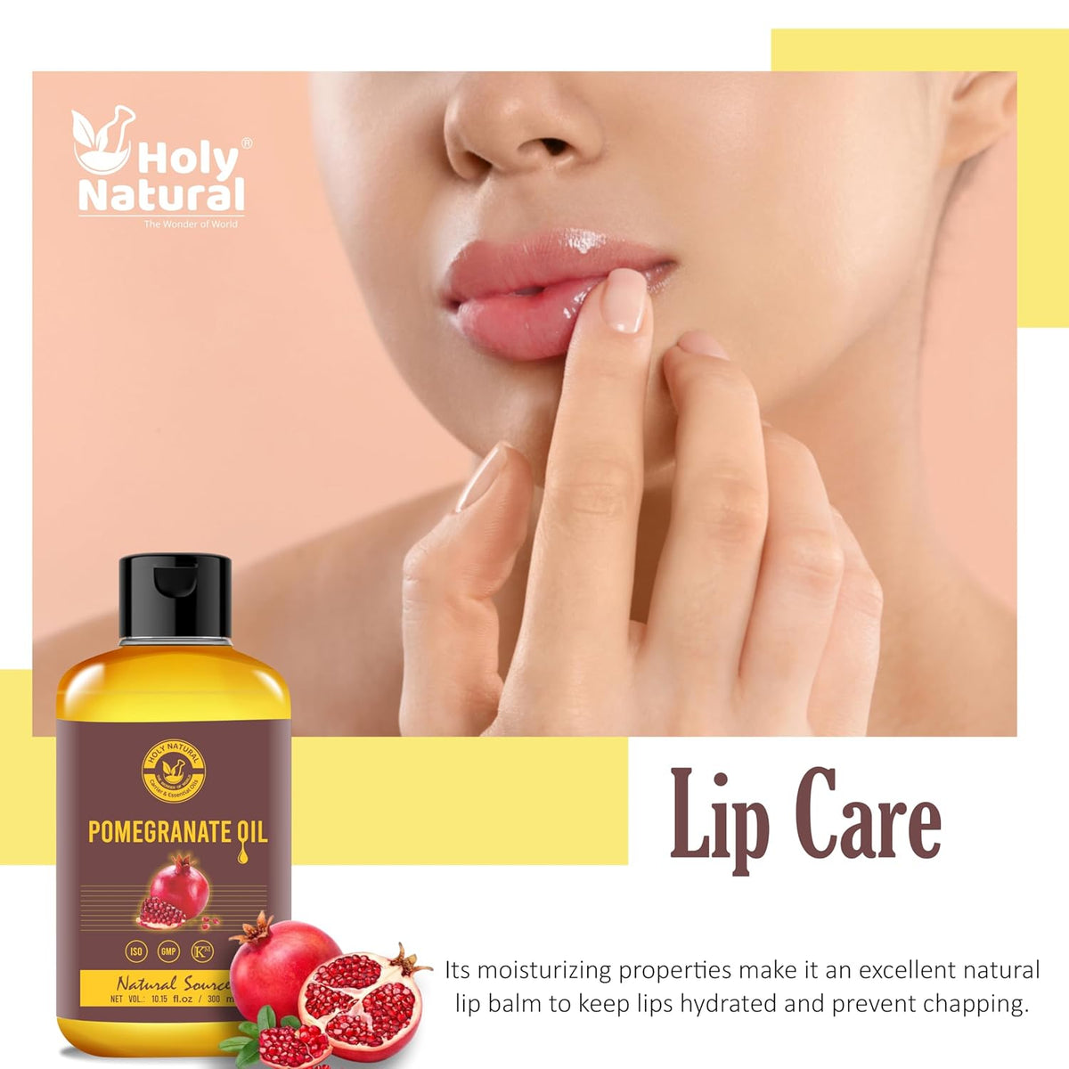 Holy Natural Pomegranate oil | For Pigmentation, Blemishes and Dark spots | Skin Care | 300ml
