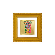 DIVINITI Guruvayurappan Gold Plated Wall Photo Frame, Table Décor| DG Frame 101 Size 1A and 24K Gold Plated Foil| Religious Photo Frame Idol For Pooja, Gifts Items (10 CM X 10 CM)