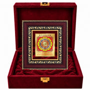 DIVINITI 24K Gold-Plated Maha Mrityunjaya Yantra Frame | Sacred Shiva Yantra for Protection, Peace & Inner Strength | Home, Office & Pooja Decor | Premium Gift Box | 12 x 11 CM