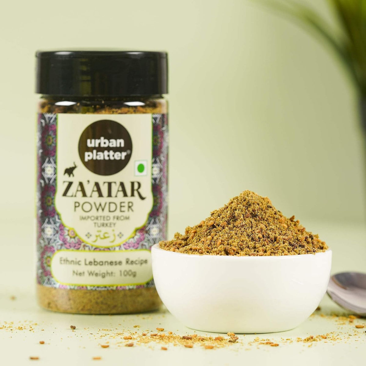 Urban Platter Zaatar Powder, 100g (Middle Eastern Spice Blend, Herby, Tangy and Nutty, Use As A Dry Rub Or Sprinkler)