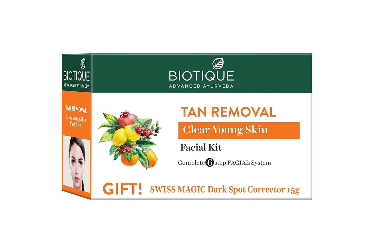 Biotique Bio Anti Tan Facial Kit (Free with Swiss Magic Dark Spot Corrector)