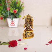 KridayKraft Hanuman ji Metal Statue,Bajrangbali Murti for Pooja & Decor Your Home,Office,Religious Idol Statue Gift Purpose,Table Showpiece Figurines,(Pack of 1 Hanuman Ji Murti) for Car Dashboard...