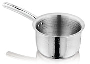 Vinod – Claro Heavy Gauge Stainless Steel Hammered Sauce Pan, 1.5 mm – Capacity 2000 ml (18 cm)