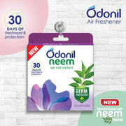 Odonil Bathroom & Toilet Air Freshener, Neem Mixed Fragrance Blocks - Jasmine, Lavender, Orchid, Rose, Long Lasting Fragrance, Lasts upto 30 days, Germ Protection, 384g (48g x Pack of 8)