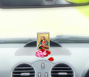 DIVINITI 24K Gold Plated Acrylic Mother Mary Dashboard Frame | Premium Christian Spiritual Gifting Item for Divine Blessings & Peace | Luxury Religious Decor for Car, Office & Home | 11 X 7 CM