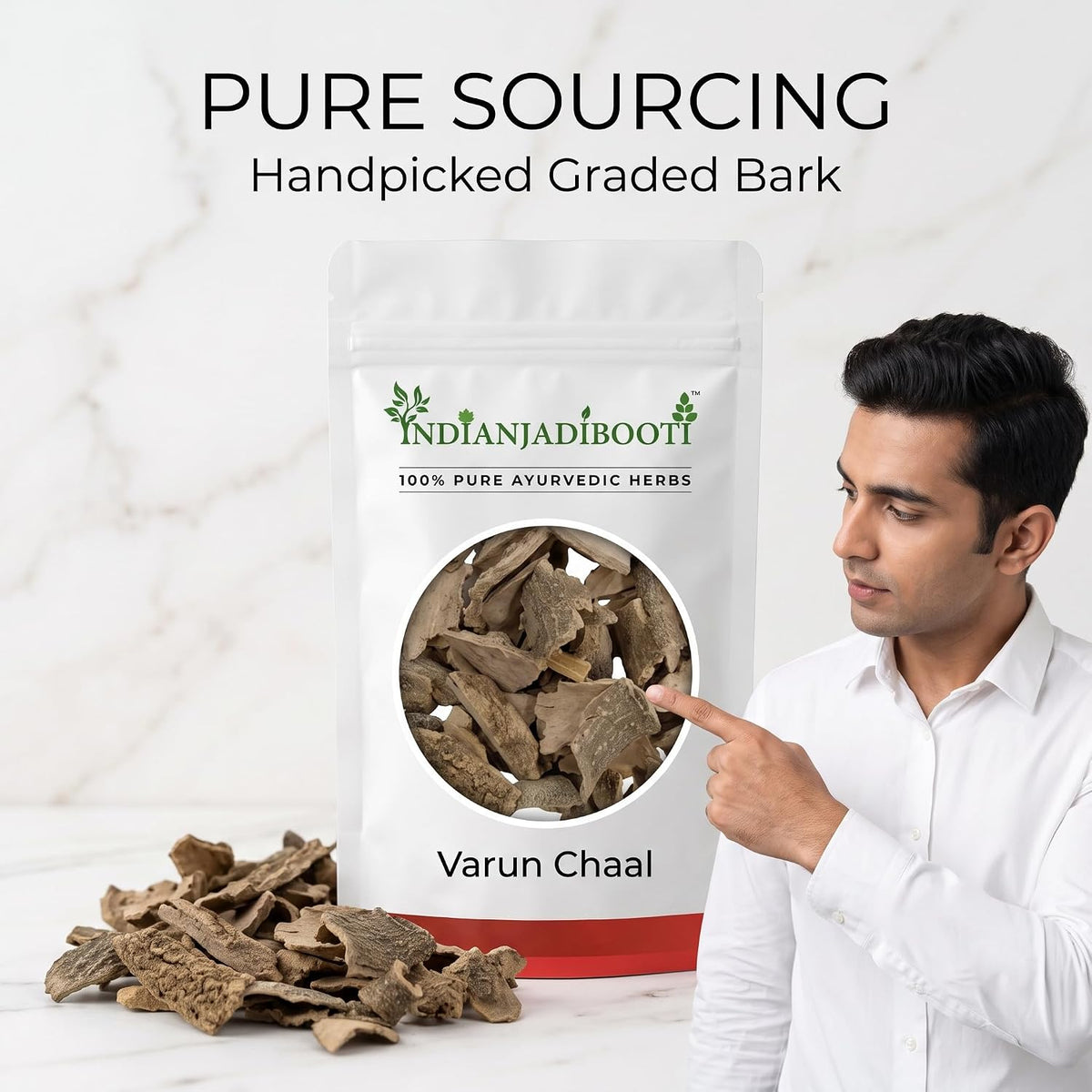 IndianJadiBooti Varun Chaal (Crataeva Nurvala) | Supports Urinary and Kidney Health | 100 Grams | Pack Of 2