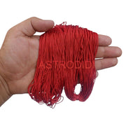 ASTRODIDI Religious Red Sacred Thread Laal Silk Dhaga Raksha Sutra | Lal Color ka Dhaga Perfect For Puja and Religious Purpose and Bracelet Jewelery Making, Arts And Crafts Etc (Lengh Approx 30 Meter)