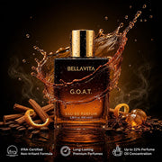 Bella Vita Luxury G.O.A.T Eau De Parfum for Men with Bergamot, Lavender & Patchouli | EDP Long Lasting Perfume Fragrance for All Occasions, 100 ML