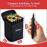 Toy Imagine 24 Dual Tip Art Markers Sketch Pens for Kids Adults Artists
