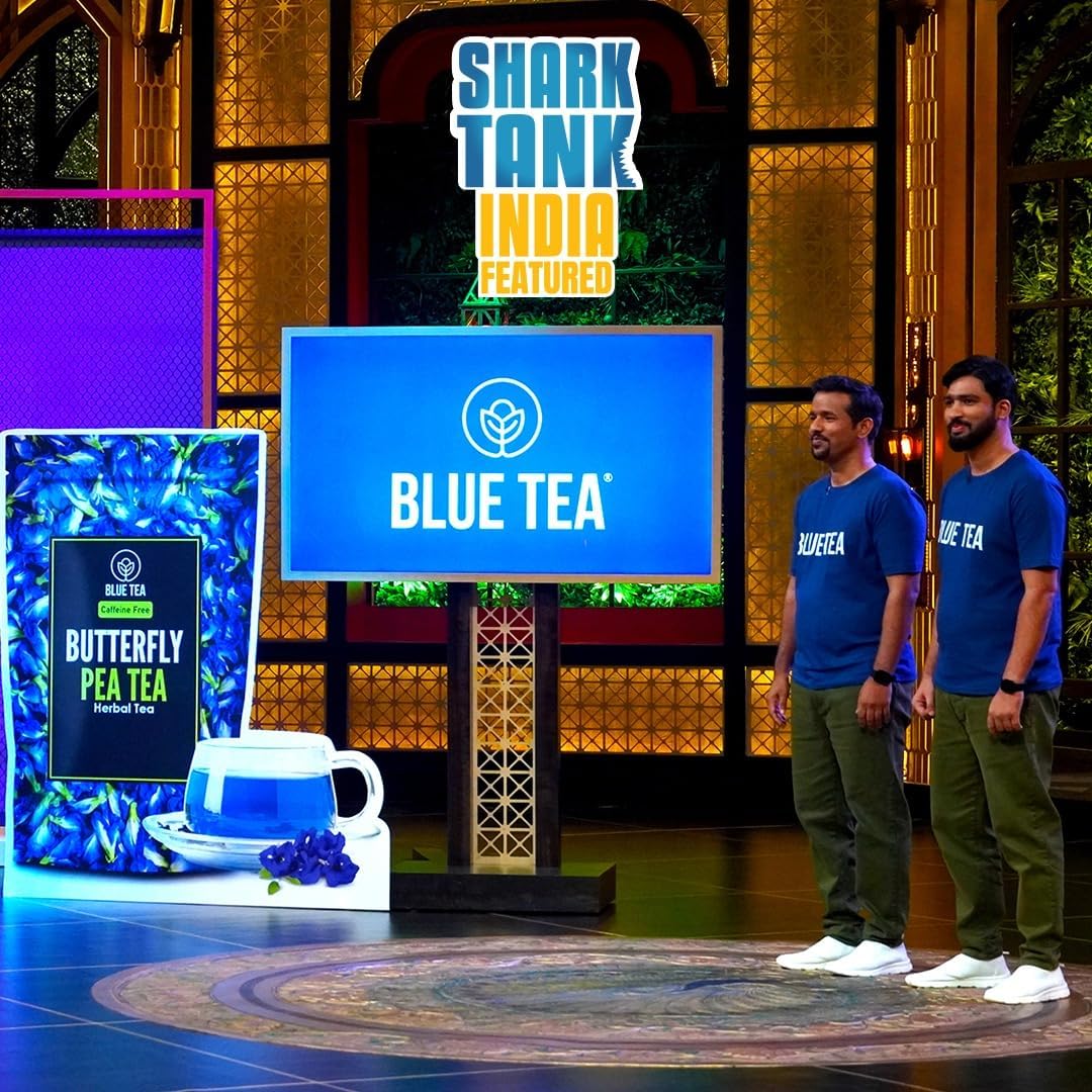 BLUE TEA - Chrysanthemum Flower Tea - 20gm - 20 Cups | SUPER ANTIOXIDANT | Cooling And Refreshing | Flower Based - Herbal Tea - Caffeine Free | Pet Jar Packaging