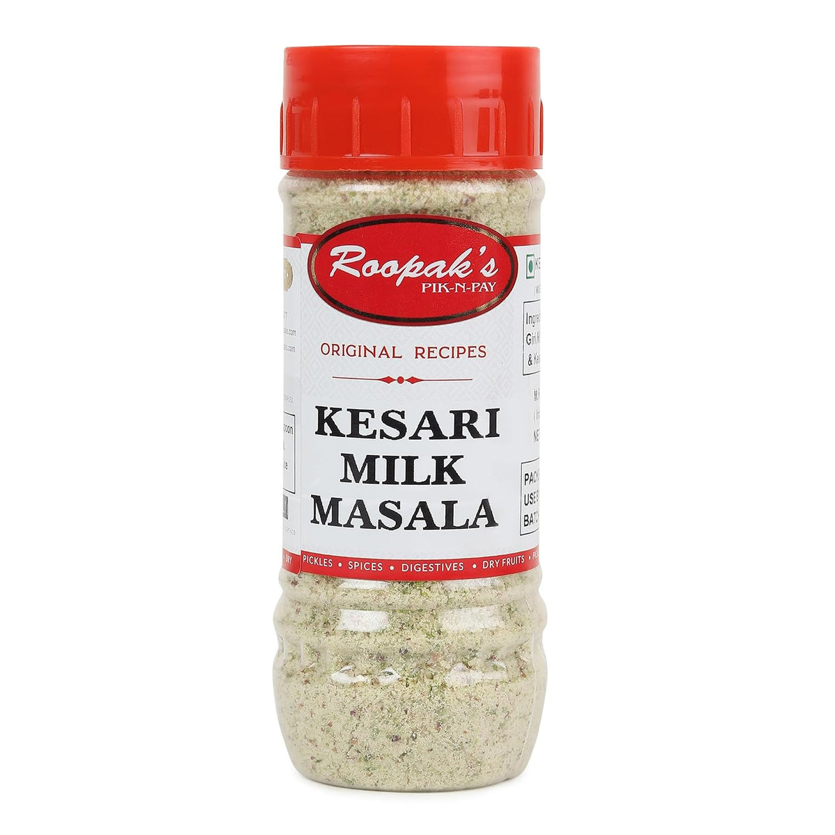 ROOPAK'S PIK-N-PAY Kesar Milk Masala – 125gm | Premium Saffron & Spice Blend for Rich, Aromatic Milk Drinks | Ready To Use Kesar Flavour Enhancer | With No artificial Additives