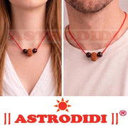 Astrodidi 10 Mukhi Rudraksha | Certified Java Small Size (15-16 mm) Ten Face Rudraksh with Two Red Chandan Beads in Red Thread with Lab Certificate (Colour: Brown, Shape: Round)