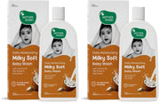 Mother Sparsh Milky Soft Baby Body Wash 400ml (Pack of 2)