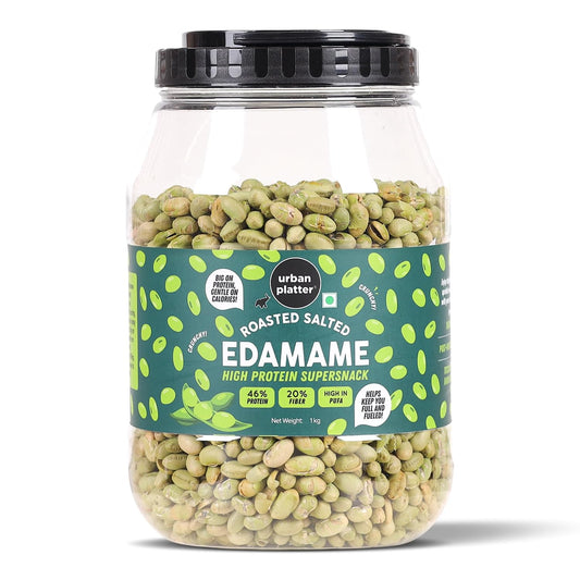 Urban Platter Roasted Salted Edamame Snacks (1kg, Roasted Salted Edamame)