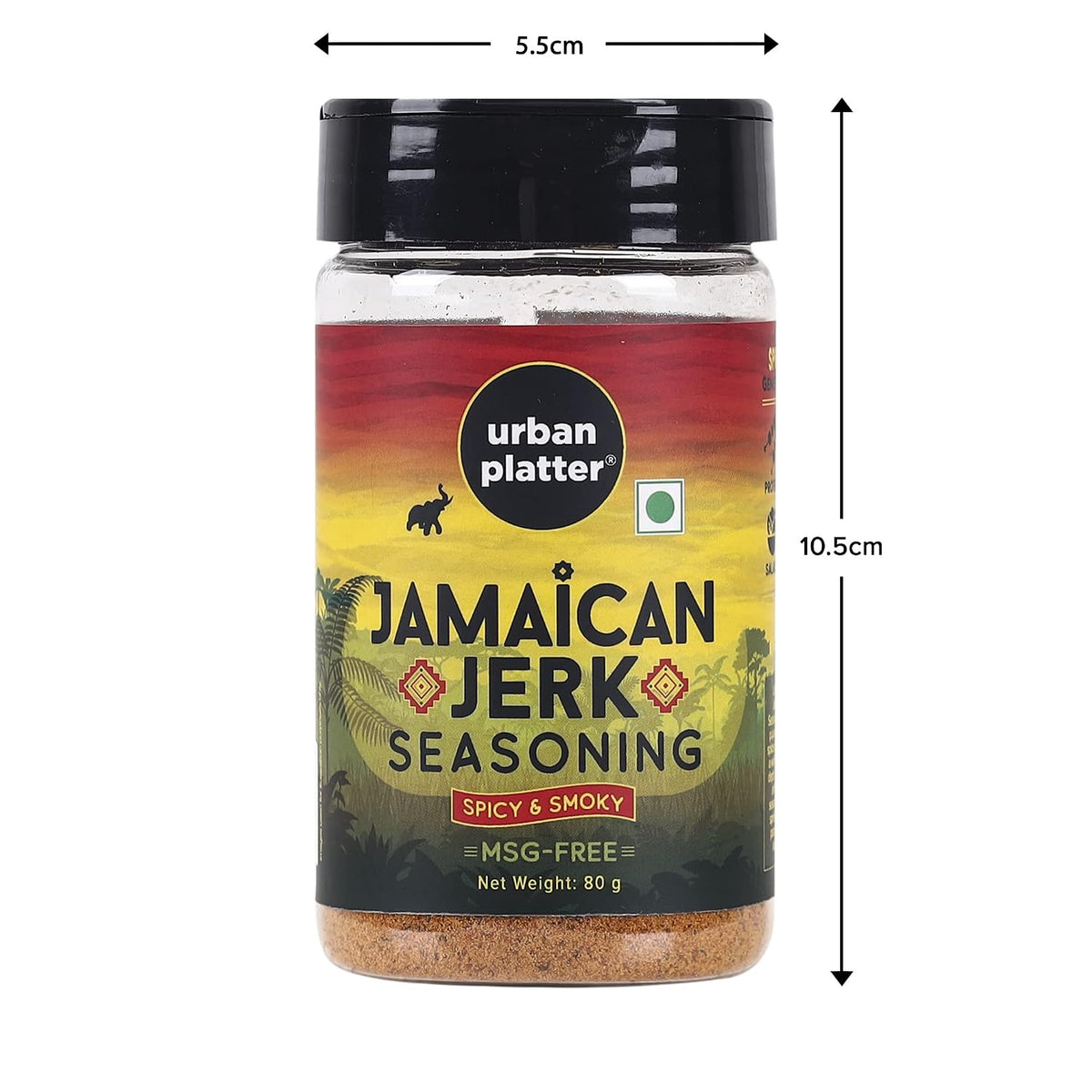 Urban Platter Jamaican Jerk Seasoning, 80g (Bold and Spicy Caribbean Blend | Perfect for Marinades, Grilling and Roasting)