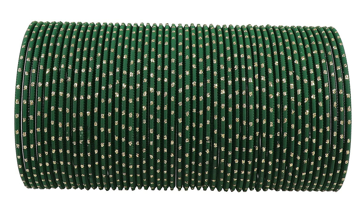 NMII Bangle Set for Women (DarkGreen) (MNY1-DarkGreen-2.6)