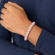 SHINDE EXPORTS Natural Pink Quartz Gemstone Bracelet for men and women