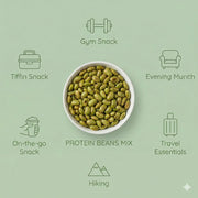 NatureVit Edamame Beans 100g | High Protein Snack | Roasted Soybean Snack | Healthy Vegan Superfood | Rich in Fiber & Nutrition