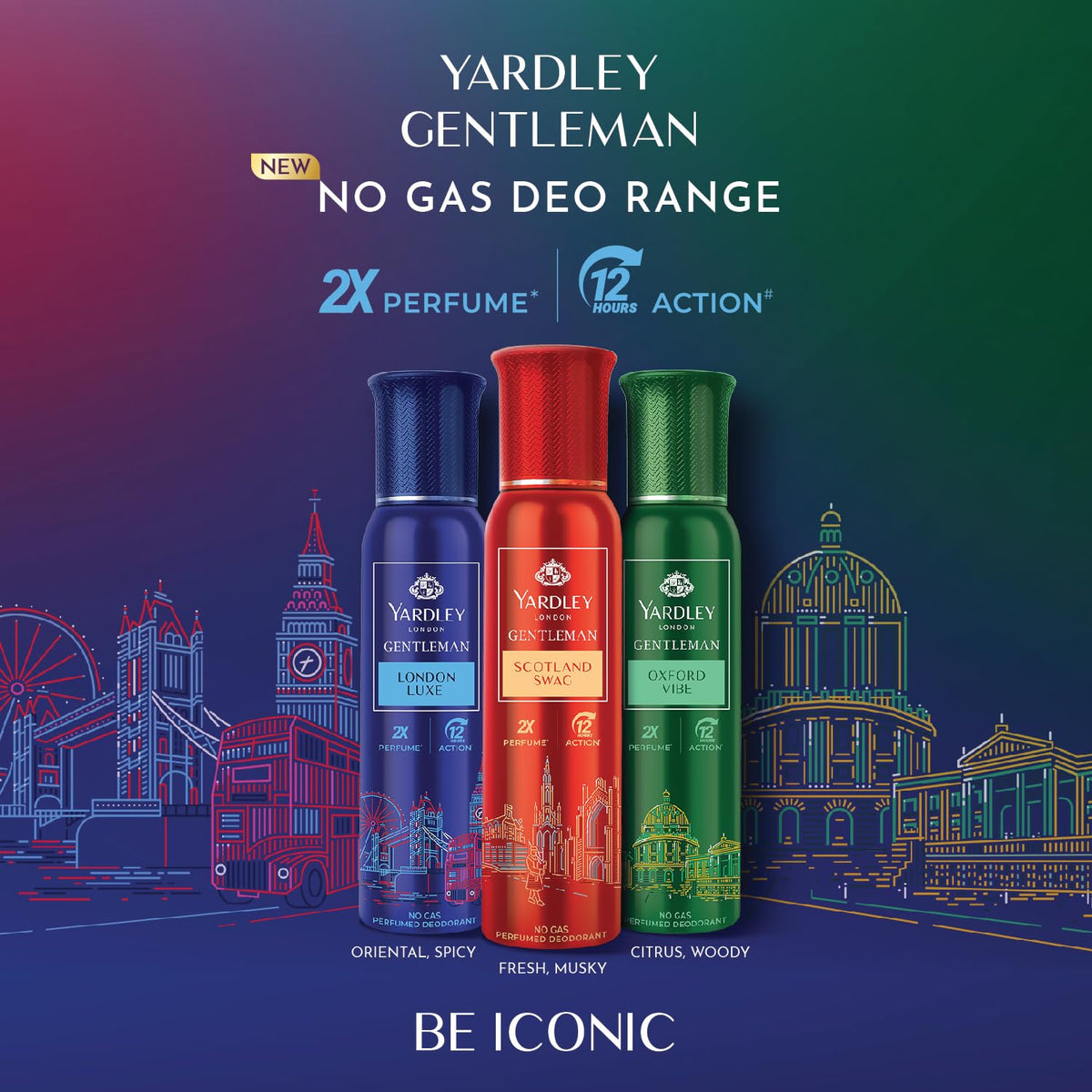 Yardley London Liquid Gentleman Luxe No Gas Perfumed Lemon Deodorant | No Gas Deo For Men| 2X Perfume | 12 Hours Action | 120Ml