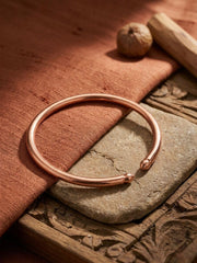 RUDRADIVINE Pure Copper Kada Bracelet for Men & Women – Adjustable, Unisex Bangle for Wellness & Fashion