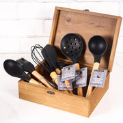 Urban Platter Silicone Dipper for Honey,Maple Syrup, Molasses, Melted Chocolate, Caramel Dippers Server [with Wooden Handle, Easy to Clean, Perfect for Non-Stick Utensils, Heat-Resistant]