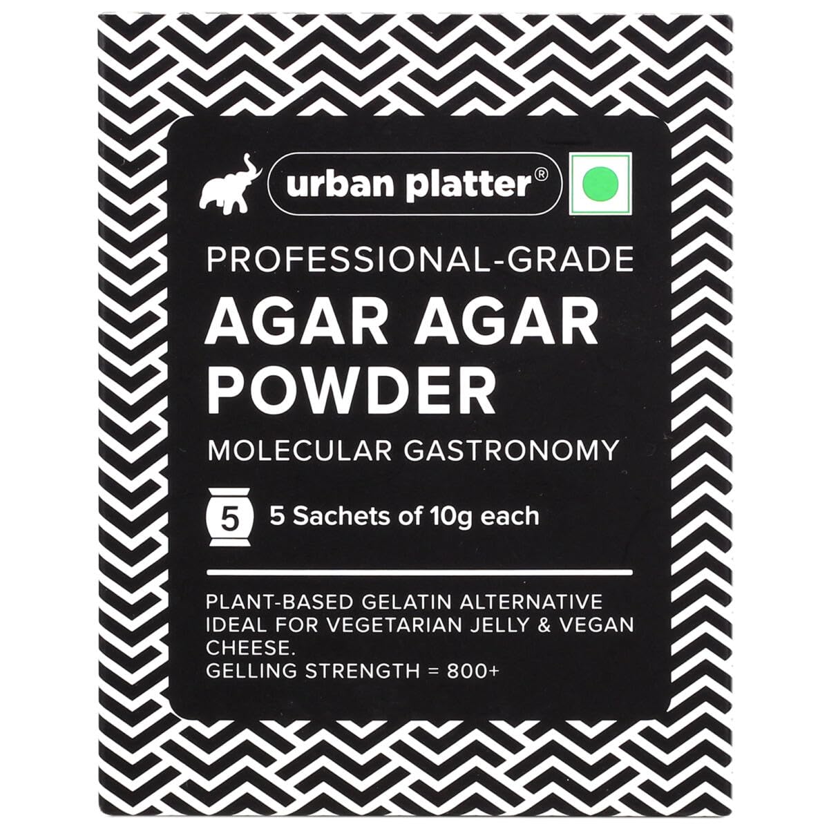 Urban Platter Professional-Grade Agar Agar Powder, 50g (Plant-Based Gelatin Alternative, Ideal for Veg Jelly)