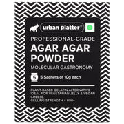 Urban Platter Professional-Grade Agar Agar Powder, 50g (Plant-Based Gelatin Alternative, Ideal for Veg Jelly)