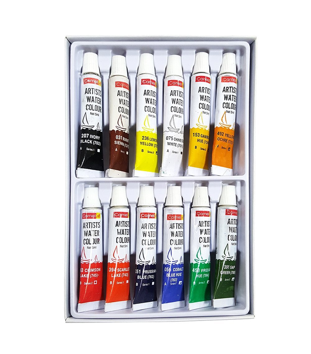Camel Oil Pastel (50 Shades) Artist Water Colours Set 5ml x 12 shades