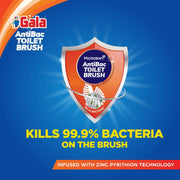 Gala Antibac Double Hockey Antibacteria Toilet Brush, Toilet Brush for Western and Indian Toilet, Ba