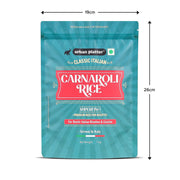 Urban Platter Carnaroli Rice, 1Kg (Product of Italy, Italian Carnaroli Rice for Risottos, Arancini, and Rustic preparations, Vacuum Packed for Freshness and Quality)