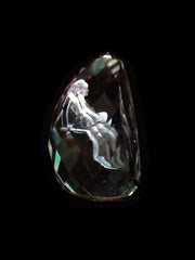SHINDE EXPORTS 3D Crystal Sai Baba Idol Staute Murti for Home, Pooja Room, Gift Purpose & Car Dashboard.