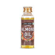Urban Platter Cold Pressed Almond Oil, 50ml (Light Nutty Finishing Oil for Salads, Drizzling, Gourmet Baking & Natural Hair/Skin Nourishment)