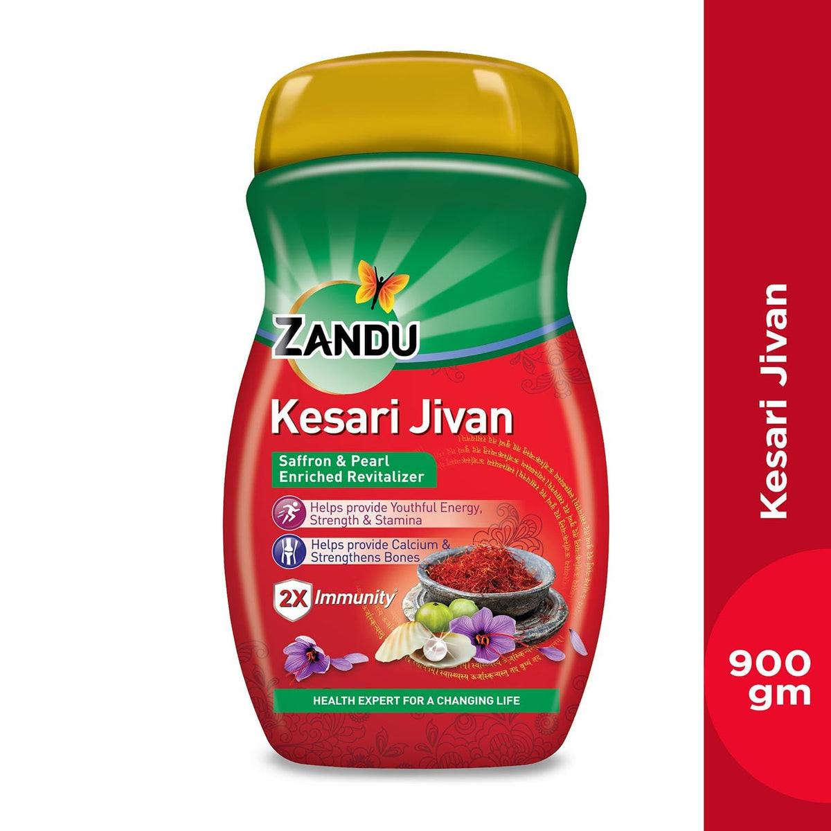 Zandu Kesari Jivan – Ayurvedic Immunity Booster for Adults and Elders, Builds Energy, Strength & Stamina, Strengthens Bones, Enriched Revitalizer, 900g