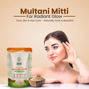 The Old Natural Sandalwood Powder & Multani Mitti Combo (200g Each), 100% Pure & Natural Chandan + Fuller’s Earth, Face Pack for Glowing Skin, Oil Control, Acne Care, Deep Cleansing, Skin & Hair Care