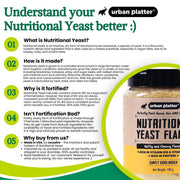 Urban Platter Nutritional Yeast Flakes, 50g (Rich in Vitamin B12 | Gluten-Free | Perfectly Plant-Based Nutty and Cheesy Nooch | Savoury Seasoning)