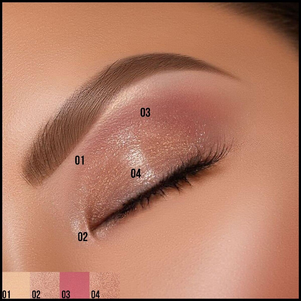 Insight Cosmetics Gorgeous 16 Color Eyeshadow Palette|Matte|Shimmer|Beginner Friendly & Long Lasting Eye Shadow Palette|Long Wearing And Easily Blendable Eye Makeup Palette, 37gm(MK09-Golden Skyline)