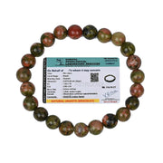 ASTRODIDI Natural Certified Unakite Stone Bracelet for emotional balance, personal growth and physical well-being by harmonizing the heart and mind | Reiki Feng-Shui Healing Crystal Gemstone Bracelet