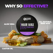 Beardo Xxtra Stronghold Hair Wax, 100 gm | Crystal Hair Wax for Men | Hair Wax Men | Hair Styling Wax for Glossy Finish & Shine | Extra Strong Hold Wax