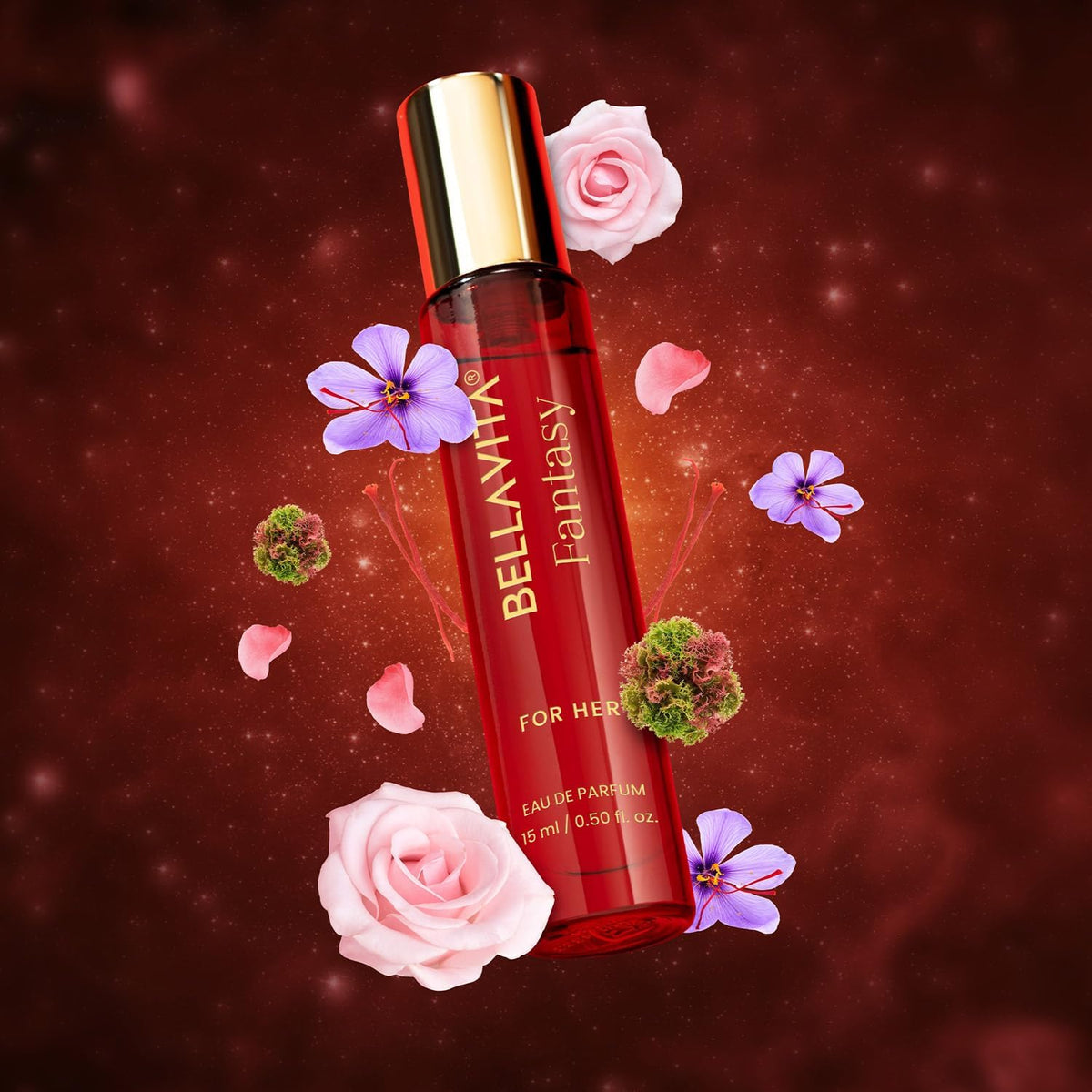 Bella Vita Luxury Mood Collection Gift Set 3x15ML | Long Lasting EDP Perfume for Women | Alpha, Fantasy & Magnetic | with Pink Pepper, Jasmine and Moss | Fruity, Floral Premium Fragrance for Woman